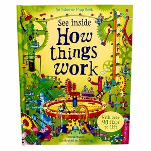 Usborne See Inside How Things Work Lift-the-Flap STEM Book Hardcover